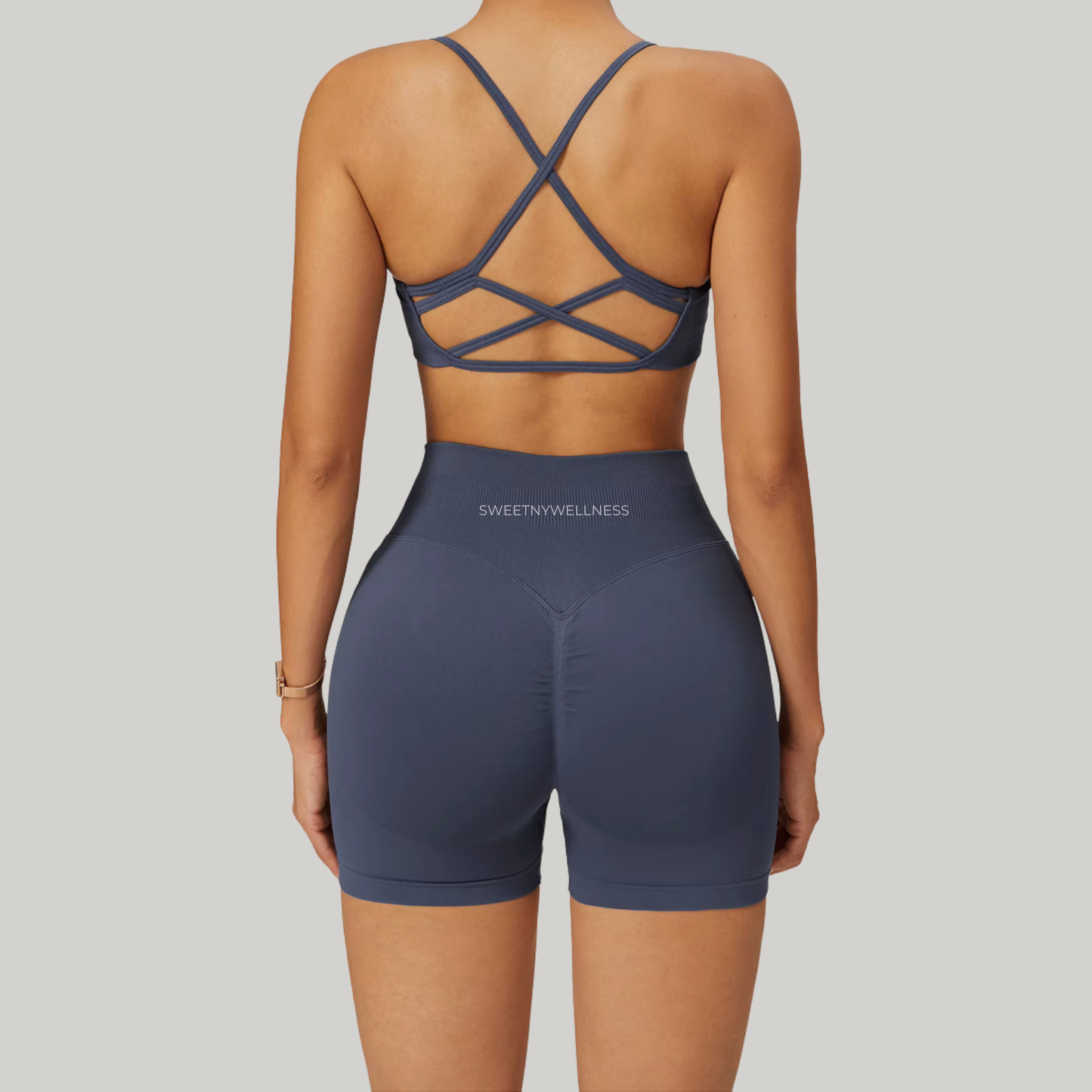 Azure Seamless Sports Bra