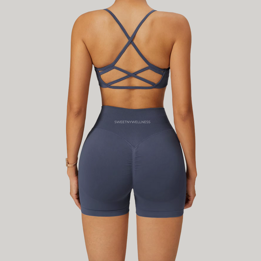 Azure Seamless Sports Bra