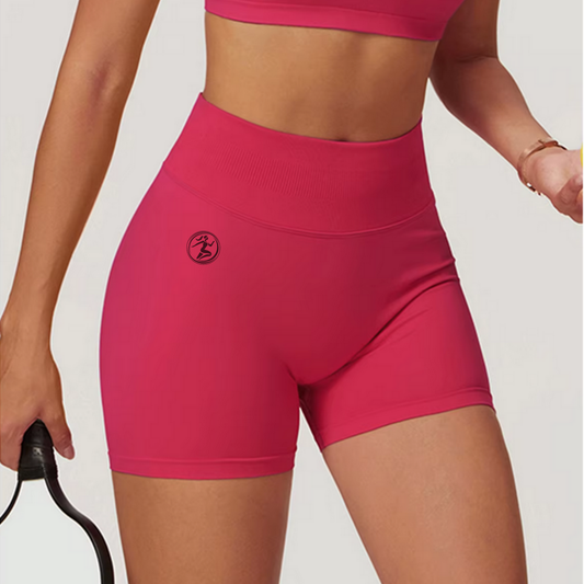 Cerise Scrunch Seamless Shorts