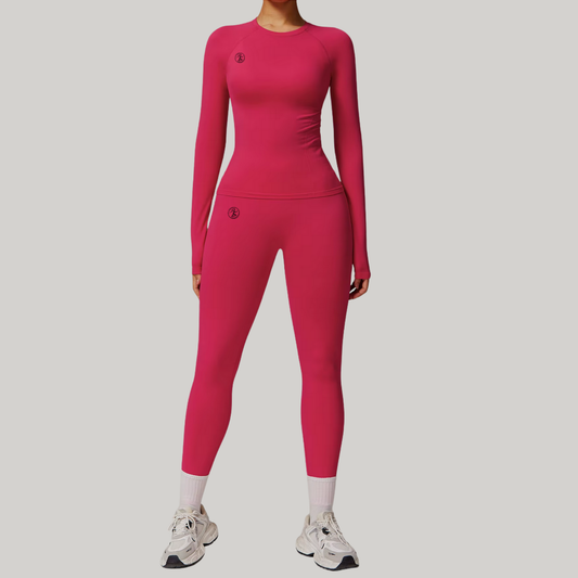 Cerise Scrunch Seamless Leggings