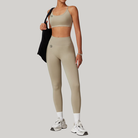 Mocha Seamless Sports Bra