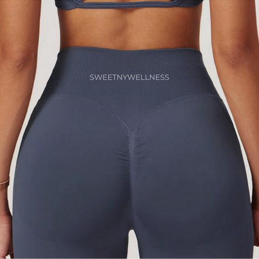 Azure Scrunch Seamless Shorts