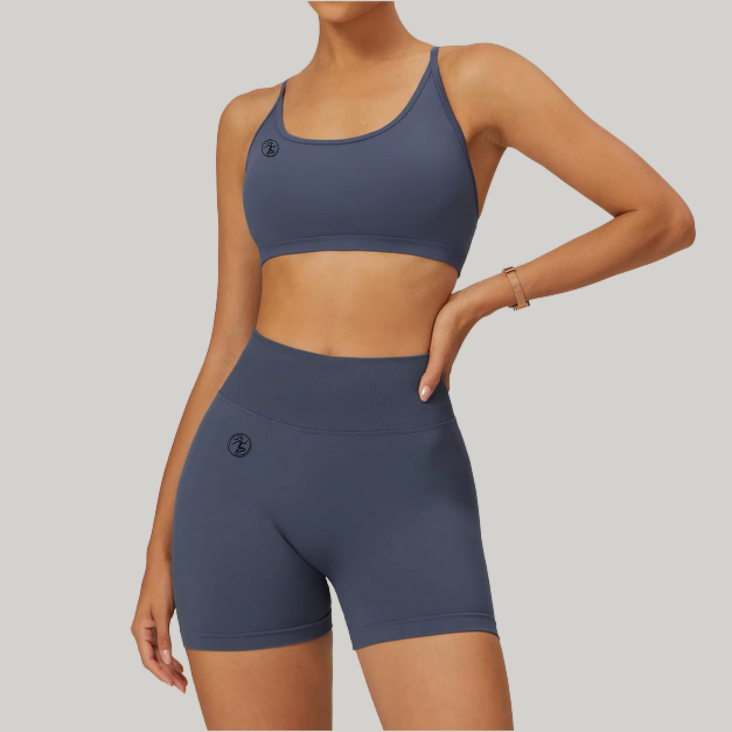 Azure Seamless Sports Bra