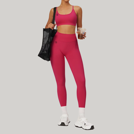 Cerise Scrunch Seamless Leggings