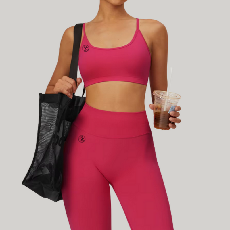 Cerise Seamless Sports Bra