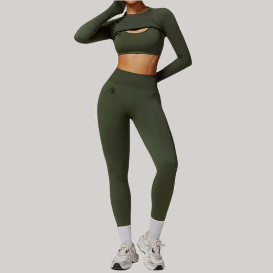 Evergreen Seamless Fitted Long Sleeve Top