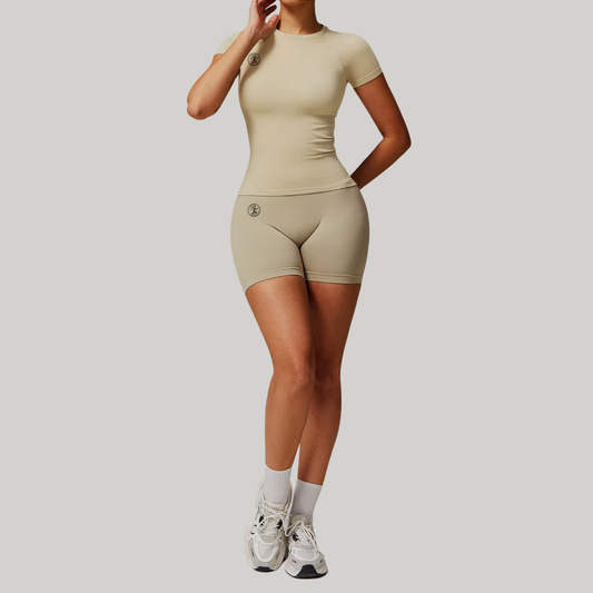 Mocha Seamless Fitted Top