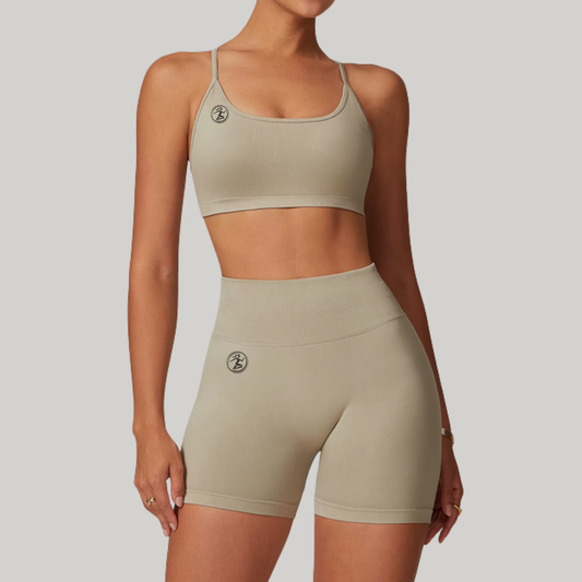 Mocha Seamless Sports Bra