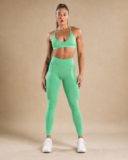Mint Cross Back Bra